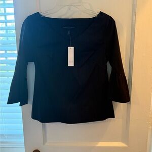 NWT White House Black Market Emma Poplin Blouse Size 2